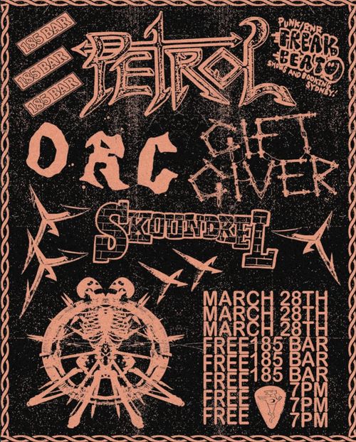 Petrol, ORC (ACT), Gift Giver, Skoundrel