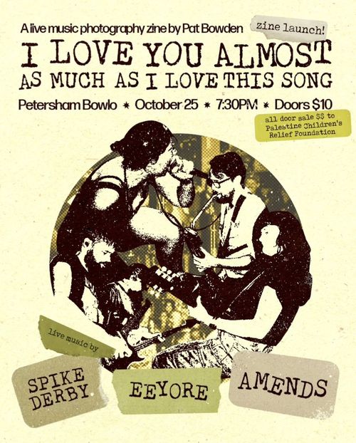 I Love You Almost As Much As I Love This Song zine launch