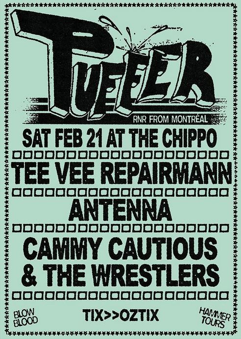 Puffer (CAN), Tee Vee Repairmann, Antenna, Cammy Cautious and the Wrestlers